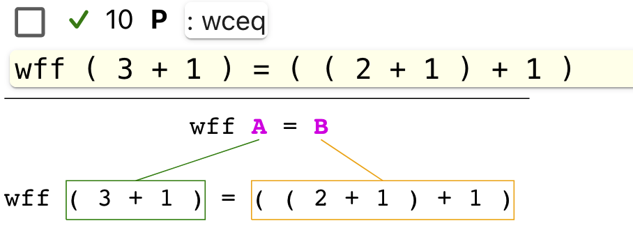 Editor visualization of expression with ( 3 + 1 )