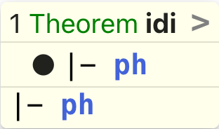 Representation of assertion 1, idi