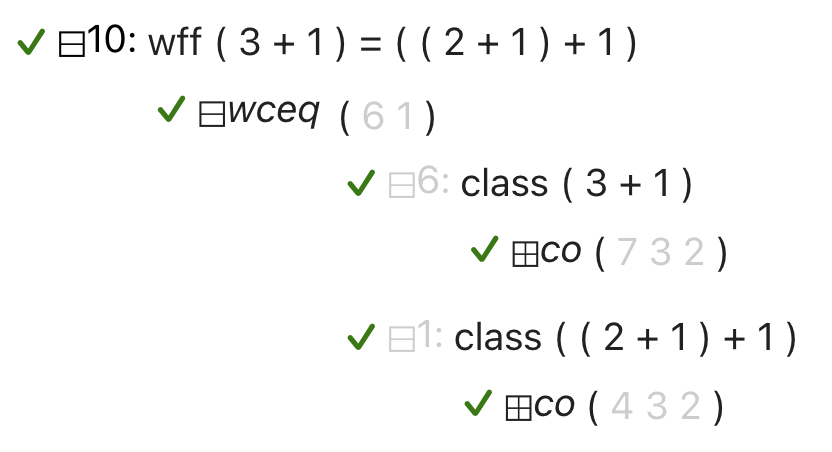 Typecode tree of ( 3 + 1 ) = ( ( 2 + 1 ) + 1 )